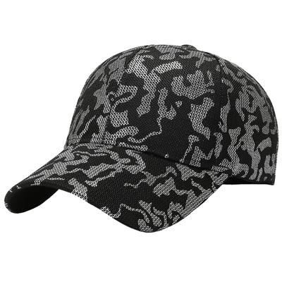 Graffiti Design Hat Cap Mesh Outdoor Casual Men Women CZ837 [White Fang] (Black)