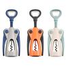 Wine Bottle Opener Ergonomic Handle Wing Corkscrew with Non-Slip Grip Dual Function Bottle Opener for Cork Beer Caps Portable Bar Tool for Home Party