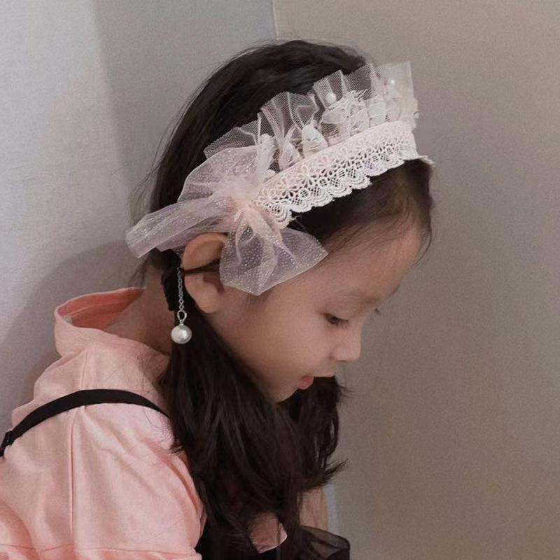 French Retro Princess Lace Pearl Lolita Headband & Hair Accessories