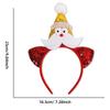 Snowman Antler Hair Hoop Red Hair Band New Headwear  Christmas