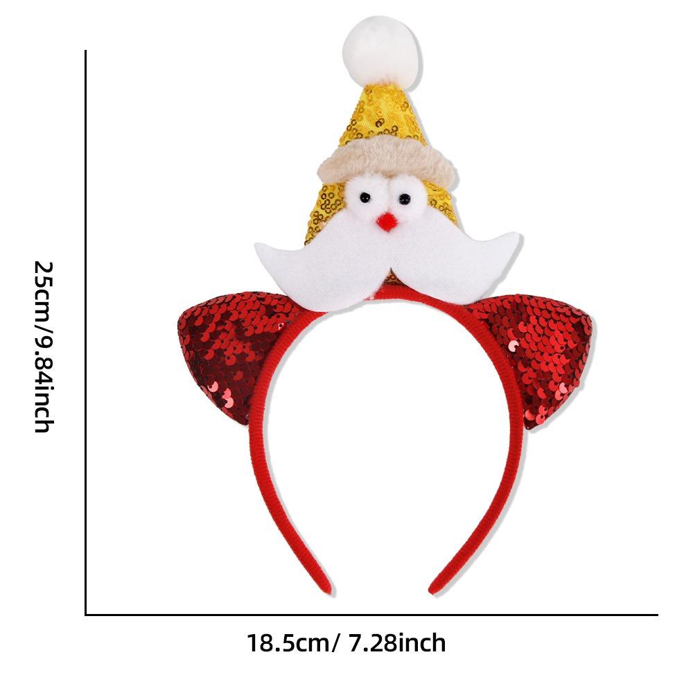 Snowman Antler Hair Hoop Red Hair Band New Headwear Christmas