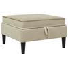Storage Ottoman Sofa In Sand Velvet