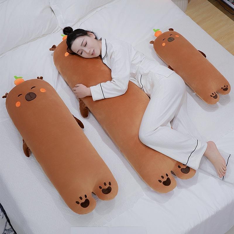 Soft Capybara Throw Pillow Plush Toy Doll Kapibara Doll Home Sofa Pillow Doll