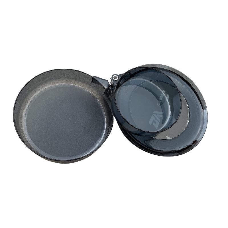 Plateau d'appâts magnétique transparent à double couche universel pour boîte à pêche ou chaise