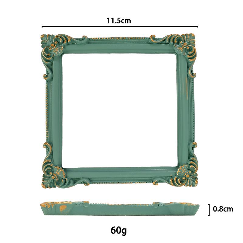 Mini European-Style Resin Photo Frame for Nail Art Display & Photography