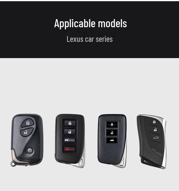 Carbon Fiber Key Case for Lexus: Compatible with ES300, RX, NX300, NX200t, UX260h Models