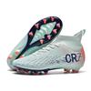 CR7 High-top Football Shoes Tf Broken Nails Artificial Flat AG Nails Leather Feet Boys and Girls Students Training Shoes