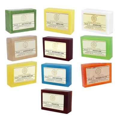 Combo de Jabones Naturales KHADI Surtido de Jabones Naturales Enriquecidos con Aceites Esenciales 125