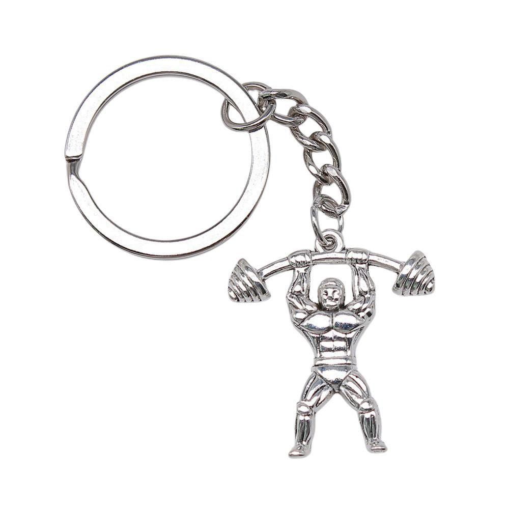 Metal Fittings Yoga Keychain Sport Theme Key Ring Souvenir 28mm