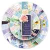51pcs Floral Doodle Bookmark Stickers - English Labels for Decoration & Journals