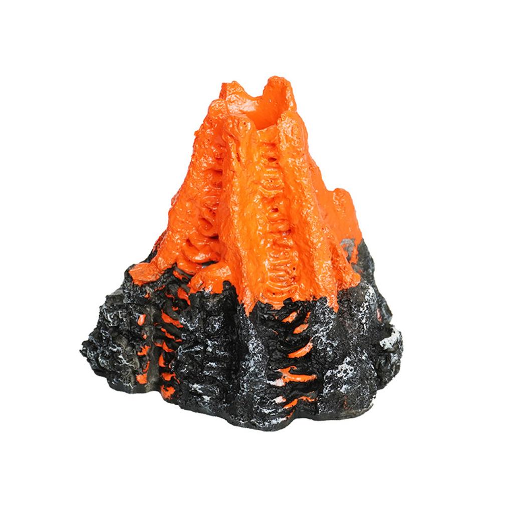 Realistics Volcano Aquariums Rock Simulation VolcanoFish Tanks Decoration for Lively Fish Environment