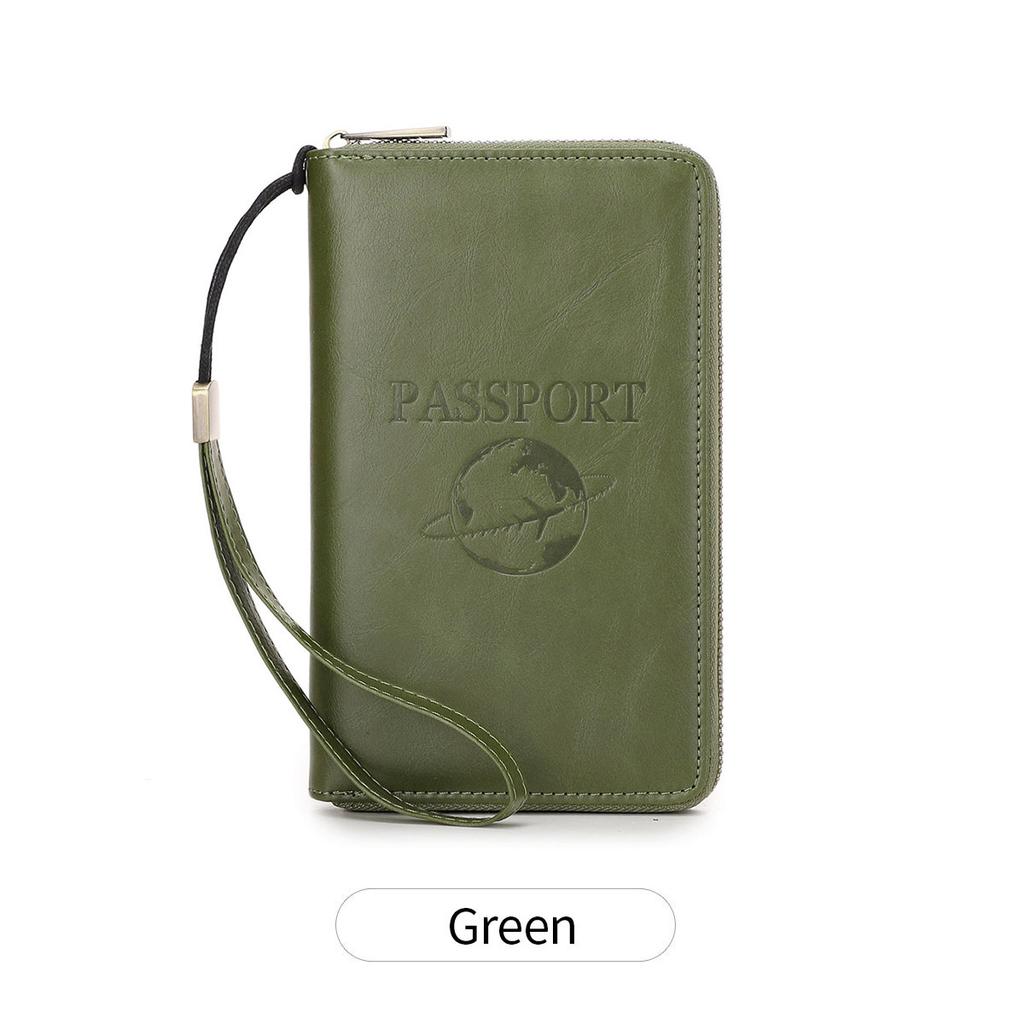New Long Passport Bag, Multi-function Zipper, Passport Holder, Travel Ticket Storage, ID Bag.