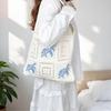 Knitted Beach Resort Hollow Tote: Women's Large Capacity Single Shoulder Bag for Commute or Outing