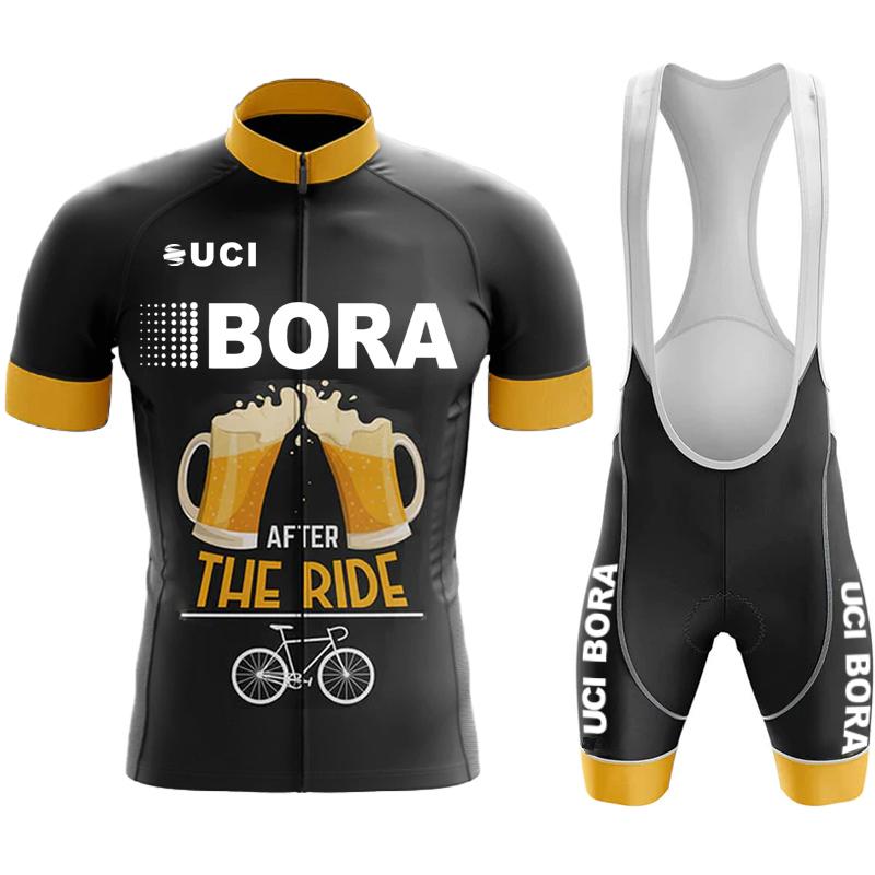 Team Jersey Men's Cycling Pants with Gel UCI BORA Outfit Set Jerseys Man Blouse Summer Clothes 2026 Mountain Bike Clothing Mtb