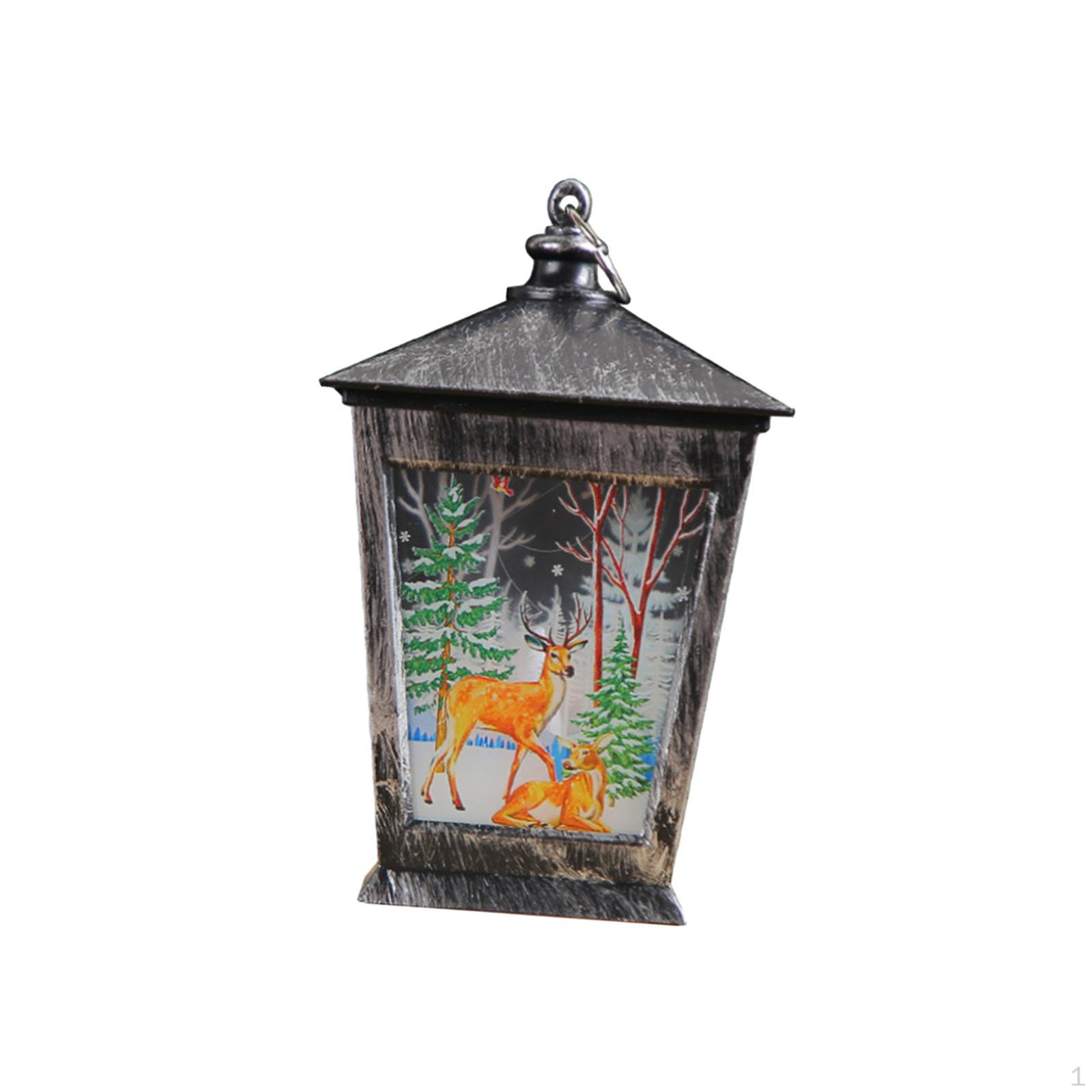 

Рождественский подвесной фонарь, декоративная лампа, многофункциональное портативное украшение black reindeer