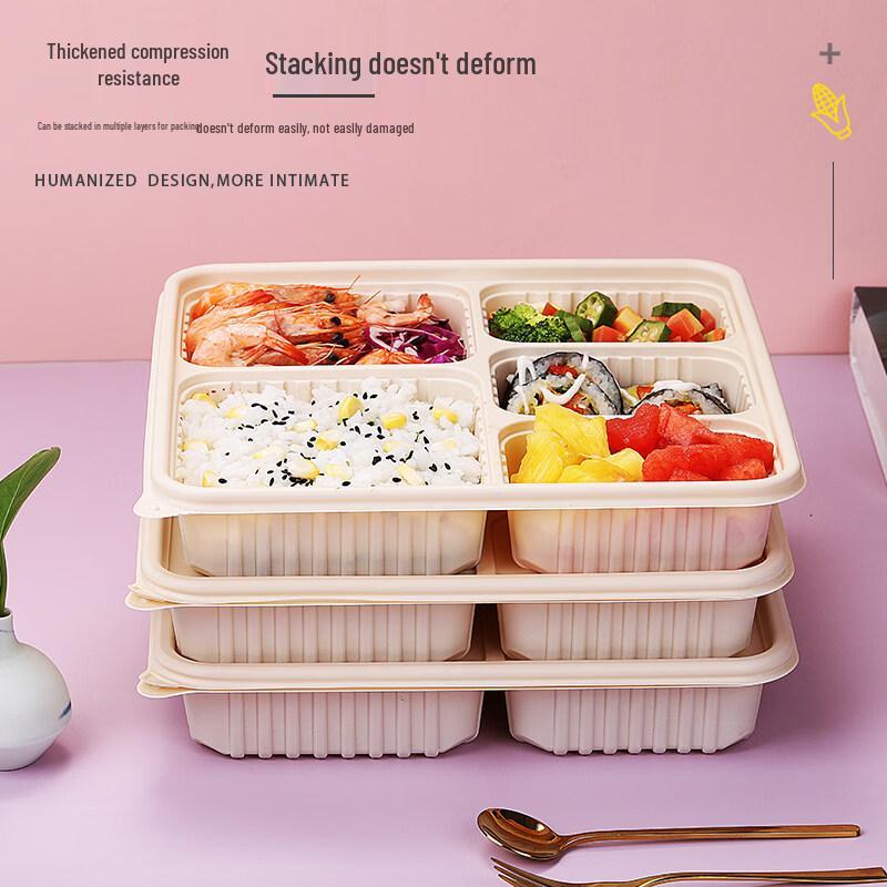 Eco-Friendly Corn Starch Disposable Meal Box