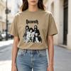 Vintage Nazareth Band Summer Trend T Shirt Short sleevedBand Photo Graphic Tee Retro Rock Music Print Unisex Cotton Crew Neck
