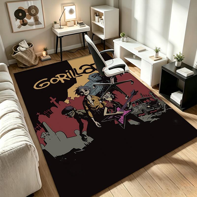 Gorillaz A A rug suitable for office chair areas living rooms and computer desks perfect for home offices and an ideal holiday gift