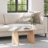 Coffee Table Brown 80 x 40 x 35 cm Solid Pine Wood