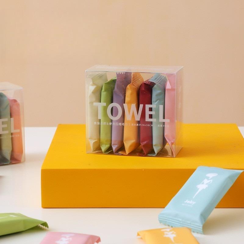 Compressed Disposable Washcloths Travel Portable Facial Cleansing Towel Thickened Wet
