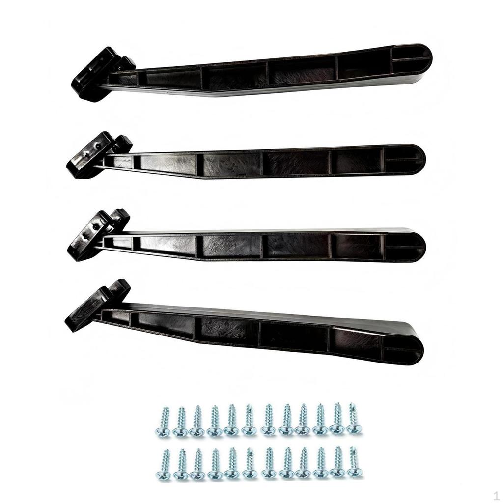 4 Pieces Undermount Kitchen Sink Brackets Repair Simple Assembly Accessories Heavy Duty Strong