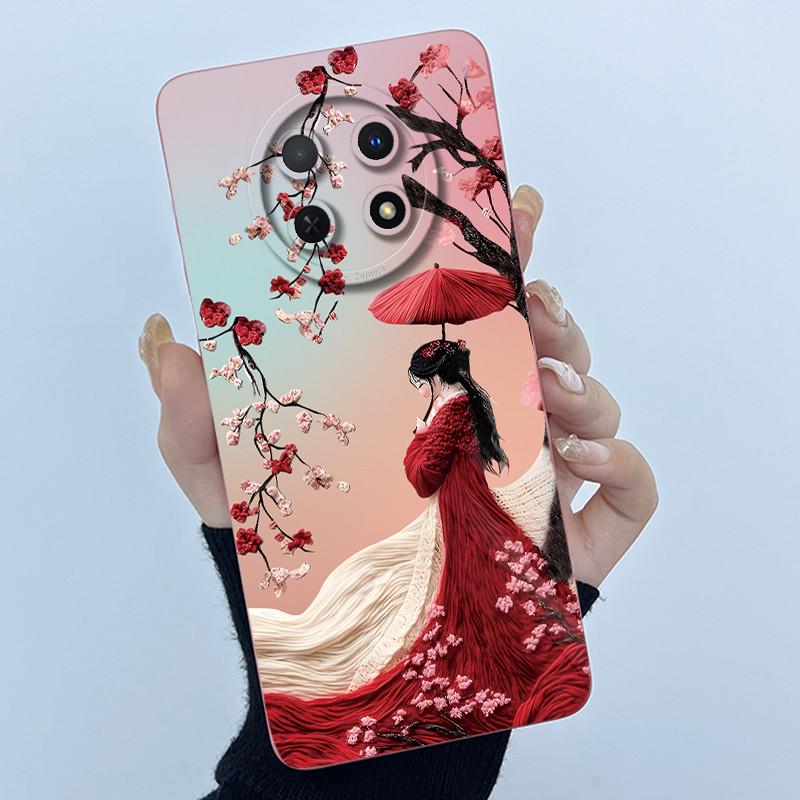 Case For Huawei Nova 14i Phone Case Coque Simplicity Oil Painting Flowers Silicone Soft Back Cover For Huawei Nova14i 14 I Funda