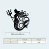 Mermaid Metal Wall Art Rust Proof Iron Statue Bathroom Decor Valentine Gift Beach Home Mural