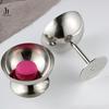 Ice Cream Cups Salad Bowl Stainless Steel Bowl Dessert Fruit Plate Snack Dish