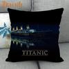 Custom Titanic Tv Pillowcase 45X45Cm Wedding Decorative Pillow Cover Eco-Friendly Cotton Linen Fabric Pillow Case