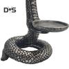 Vintage Candle Holder 3D Coiled Snake Resin Candle Holder Table Decor Snake Candle Holder for Bedroom Living Room