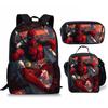 Backpack Satchel Pencil Case Three-Piece Set Student Schoolbag Cartoon Children'S Backpack