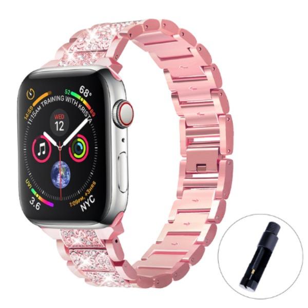 Luxury Bling Diamond Strap for Apple Watch Band 40mm 45mm 44mm 41mm 42mm 38mm Metal Belt for Iwatch Series 7 SE 6 5 4 Women Bracelet