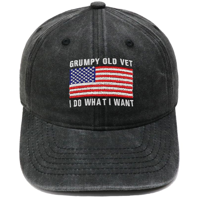 DON T LET THE OLD MAN IN Embroidered baseball cap retro dad hat European and American men's and women's casual