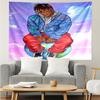 Juice WRLD Tapestry for Bedroom Aesthetic Classroom Tapestries Wall Hanging for Living Room Dorm Office,Ideal Creative Gift