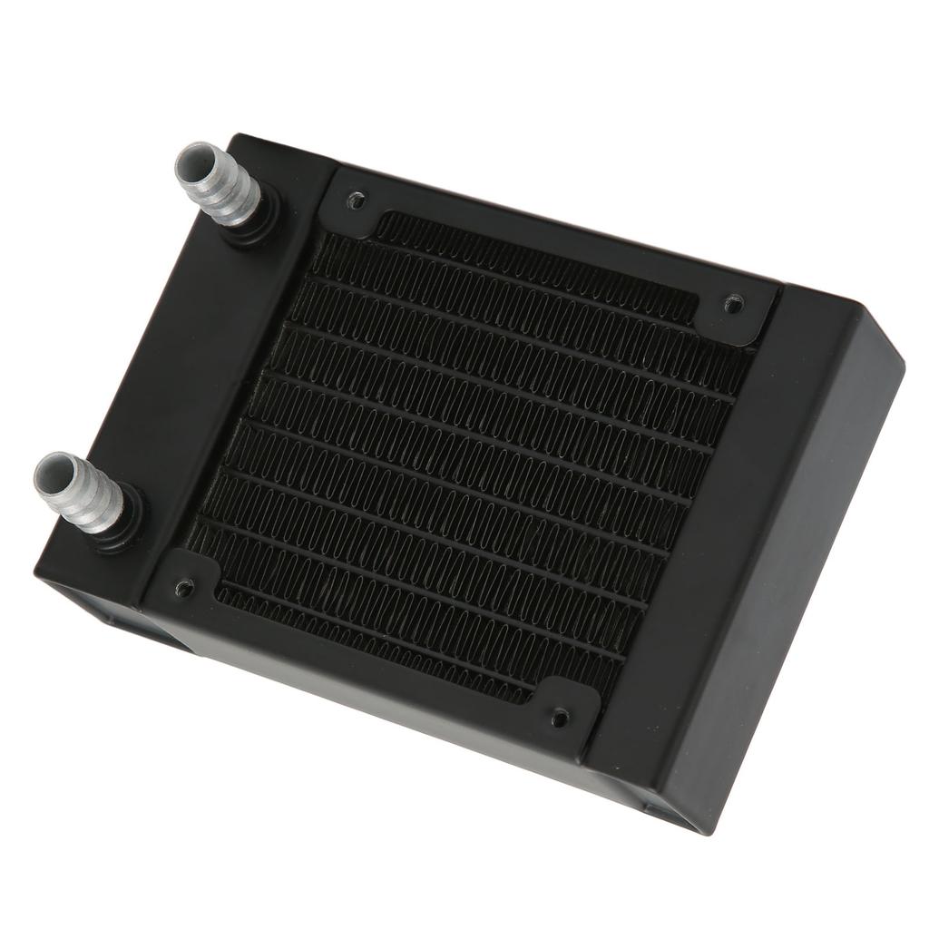 Schimbător de căldură din aluminiu 8 țevi 9,5 mm Robinet 80 mm Disipare bună a căldurii Răcitor de apă cu șuruburi