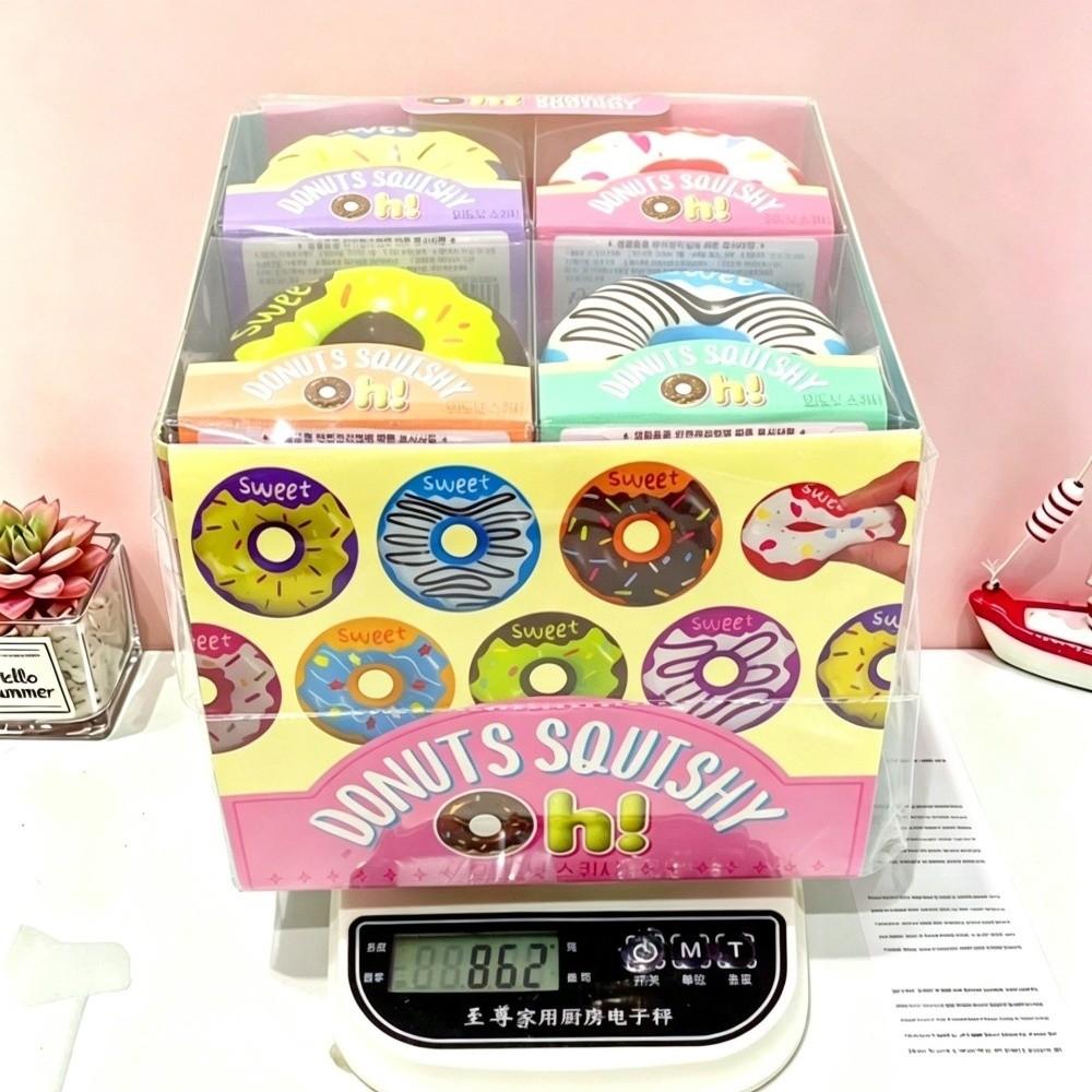 Soft Rubber Egg Donut Squeeze Toy Oversized Size Fidget Toy Rubber Pressure Toy for Kids Adults