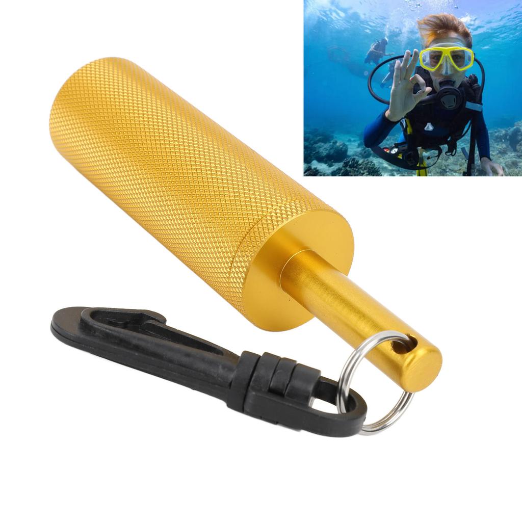 Underwater Shaker Aluminum Anti Slip Texture Steel Balls Included with 360 degrees    Hook Signal   Diving Stick for   Diving