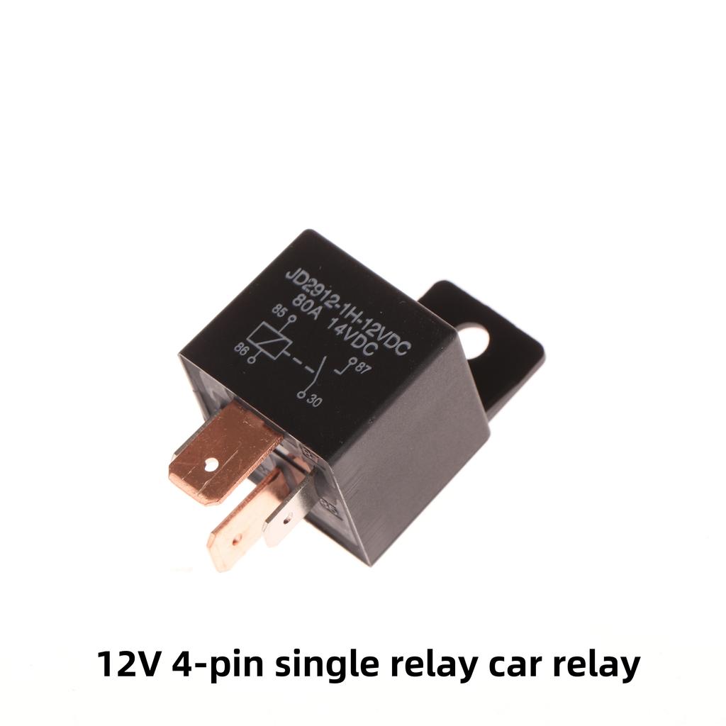 1Set Head Light Air Conditioner Motorcycles DC12V DC24V Relay 80A 4/5 Pin Waterproof Automotive Relay With Wired Socket
