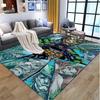 Superheroes Pattern Rug, Indoor/Outdoor Mat, for Picnic, Gameroom, Bedroom, Office, Living Room, Home Decor Carpet, Birthday Gift