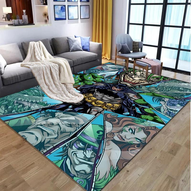 Superheroes Pattern Rug, Indoor/Outdoor Mat, for Picnic, Gameroom, Bedroom, Office, Living Room, Home Decor Carpet, Birthday Gift