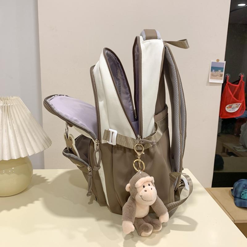 Школьный женский дорожный рюкзак контрастного цвета — фото 9