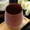 Tazza in Legno di Giuggiola Naturale Fatta a Mano Tazza da Colazione Birra Casalinga Vintage Creativa Ecologica Accessori Primitivi per Bevande