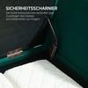 Upholstered Bench with Storage, Armrests, Velvet-Like Polyester, Rubberwood, 107 x 42 x 65 cm, Green