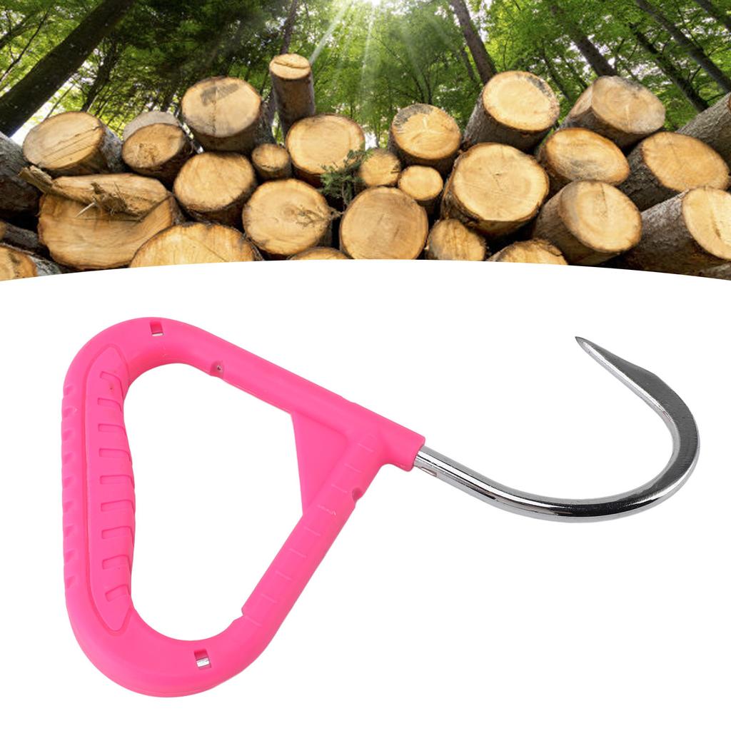 Steel Log Hook, Pulp Hook, Log Tongs with Replaceable Tip for Lifting Logs, Orange Steel LogCelsiusPulp Hook for Lifting
