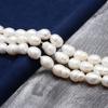1String, White Natural Freshwater Pearls, Handmade Rice Pearl Beads for Jewelry Making DIY Necklaces, Bracelets Crafts (Beads 10-11mm, Length 36cm)