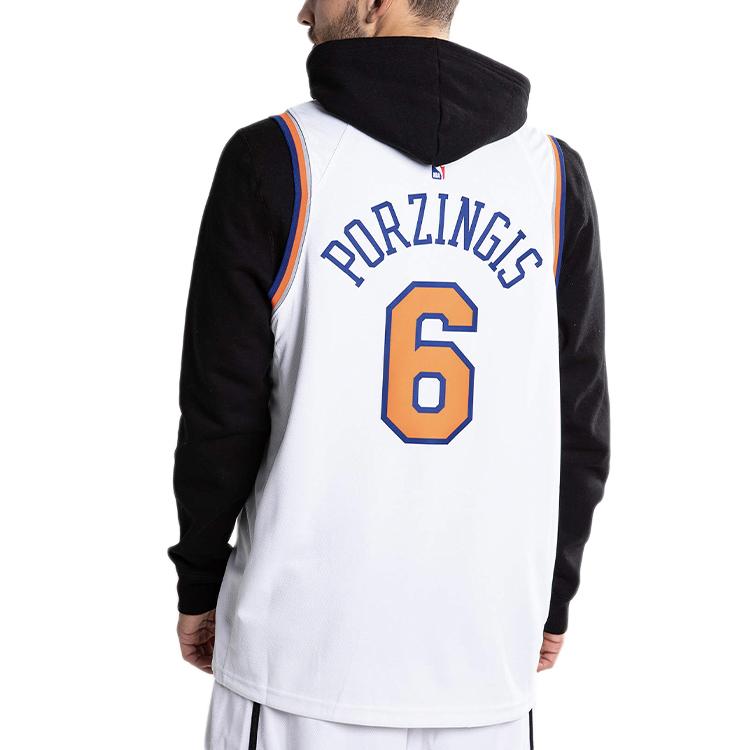 Nike Kristaps Porzingis Knicks Home Jersey Men Jerseys White 864435-100