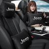 Car Headrest Cover Auto Seat Cover Head Neck Rest Pillow For Jeep Grand Cherokee Wrangler JK Gladiator Compass Renegade Patriot