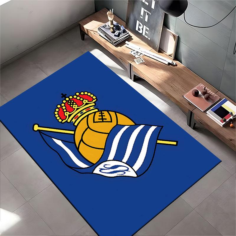 Soccer Emblem with Crown suitable as a non-slip mat for the living room or bedroom sofa