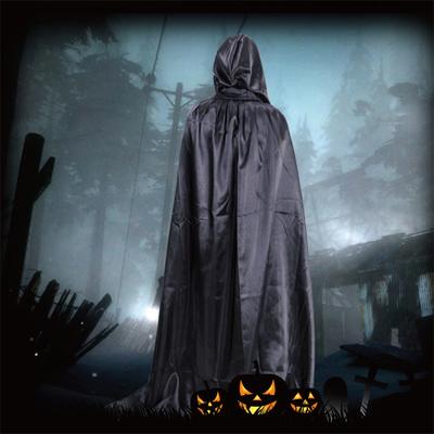 1Pc Halloween Cloak Death Cosplay For Unisex Adults Hooded Cape Vampire Cos Halloween Party Costume Props
