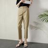2024 Women's High-Waisted Slim Fit Summer Cigarette Pants - Nine-Point Casual Straight-Leg Design